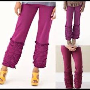 Matilda Jane Plum Purple Paint By Numbers Finn Ruffle Hem Legging Pants